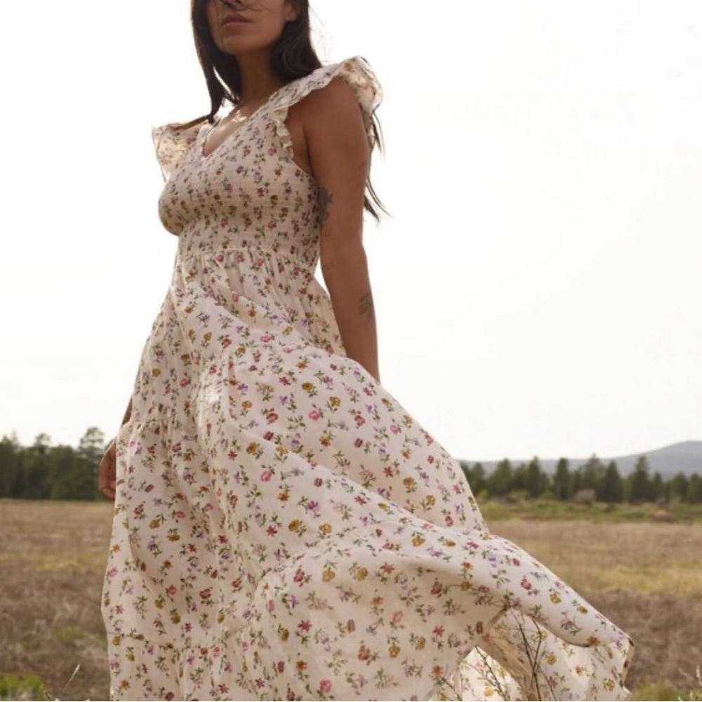 Christy Dawn Bodie Dress Cream Garden - Picture 2 of 7